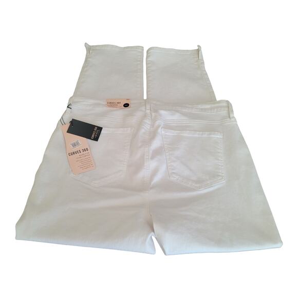 NYDJ Curves 360 Ankle Jeans Women's 12S‎ White Denim Slim Straight NWT - Picture 4 of 16